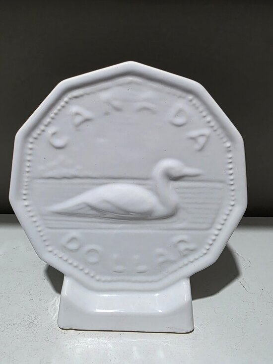 Other - Vintage Canada Dollar Loon Ceramic Coin Bank 19.5 cm